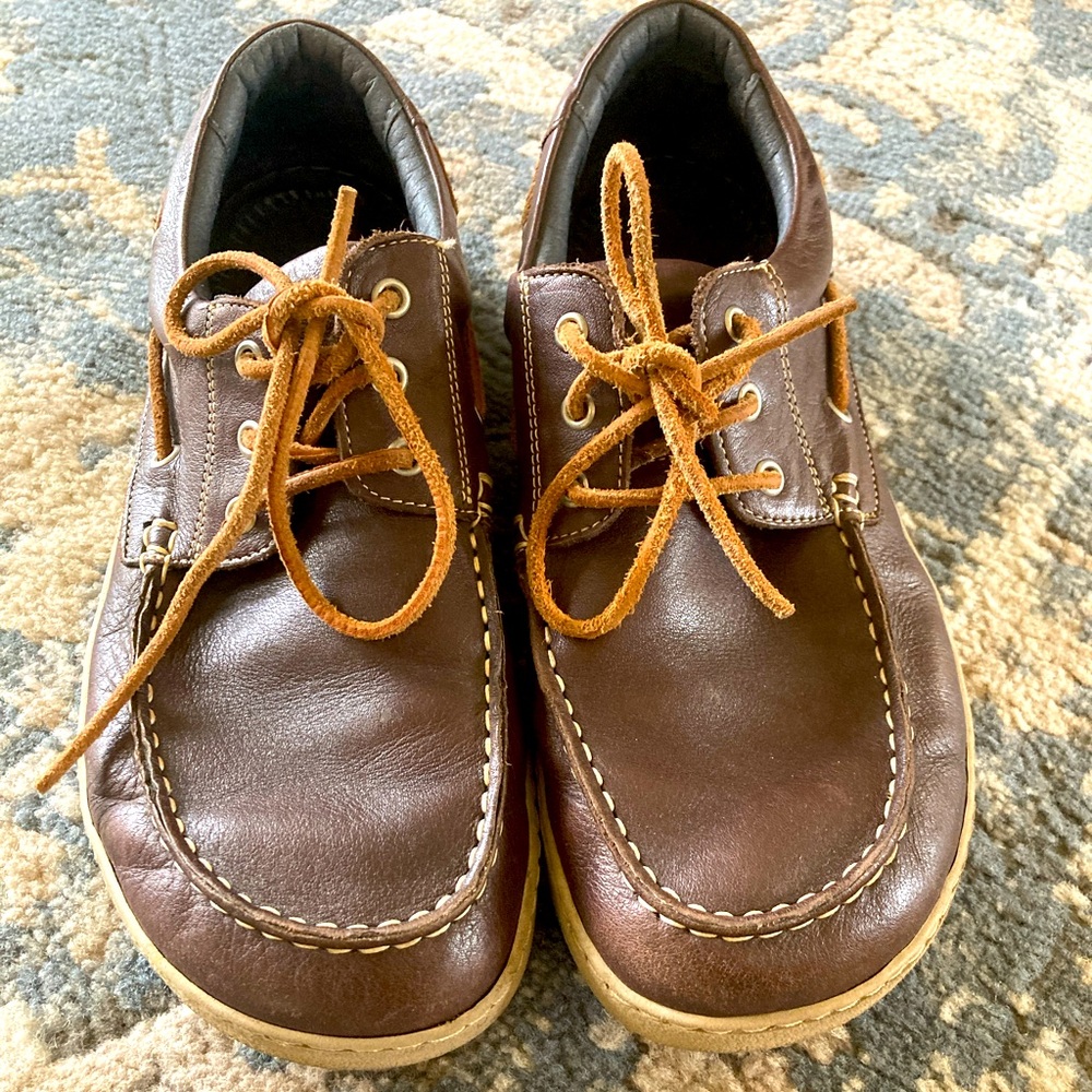 Groundies Leather Boat Loafers Barefoot Minimalist Shoe